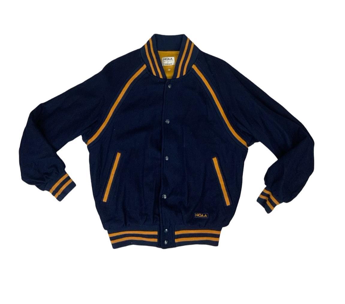 VTG NCAA DESCENTE TRADITIONAL WOOL VARSITY JACKET LETTERMAN ROCKABILLY M 40”