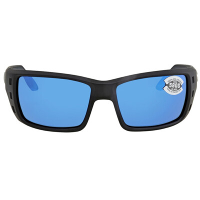 Costa Del Mar Permit Sunglasses Matte Black/Blue Mirror 580Glass