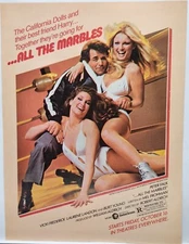 1981 All The Marbles Risque Sexy Girls Peter Falk Movie Print Ad Poster Art 80's