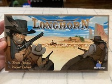 Longhorn Board Game 2013 Cathala & Dutrait Blue Orange Complete