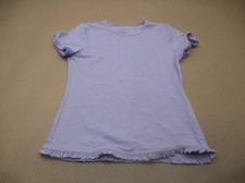 Lands' End Size XL 16 Girls Lavender Unlined Wireless Rashguard Swimsuit Top 9T