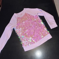 Cat  Jack Target Lavender Mermaid Scale Easter Sweatshirt Girls Sz 10/12
