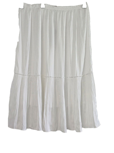 KOBI HALPERIN ANGiE WHITE, RUFFLE PLEATED MIDI SKIRT XL NWT $458. (bn17) - Picture 4 of 8