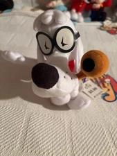 Rocky & Bullwinkle Mr. Peabody Plush 9" Vintage Stuffins CVS w/Tag