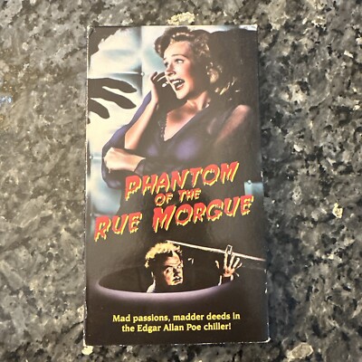 Phantom Of The Rue Morgue VHS Karl Malden 1994 11200
