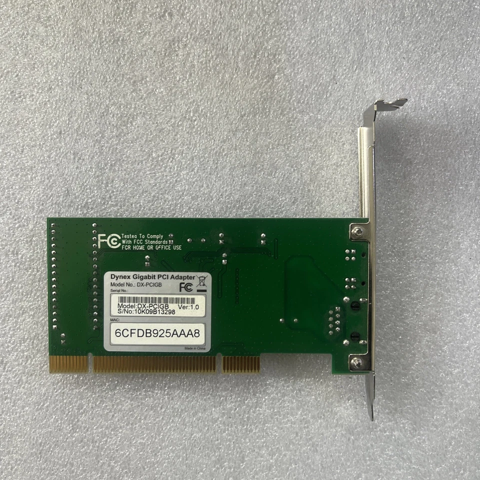 Dynex DX-PCIGB PCI 10/100/1000 Gigabit Ethernet Network Card (G2) - Image 2 of 2