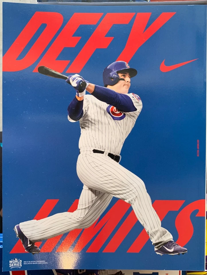 2016 WORLD SERIES PROGRAM ANTHONY RIZZO CHICAGO CUBS CHAMPS CLEVELAND INDIANS - Image 2 of 2