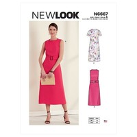 New Look 6667 Misses' Shift Kleider NäHen Muster 2 Stile GrößEn 8 - 20