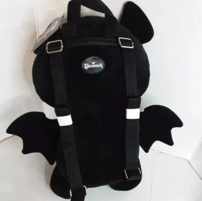 NWT Skelanimals Orange & Black Diego Plush Backpack Bag EMO  display picture 1