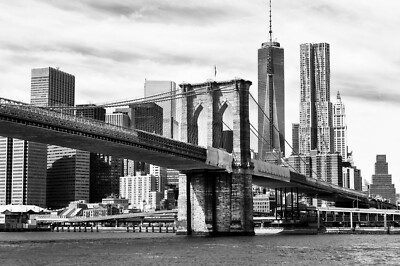 Fototapete VLIES-NEW YORK-(3378S)-Manhattan Brooklyn Times Square Skyline Stadt 