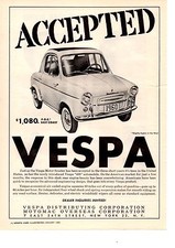 1960 Vespa 400  Nice Original Print Ad