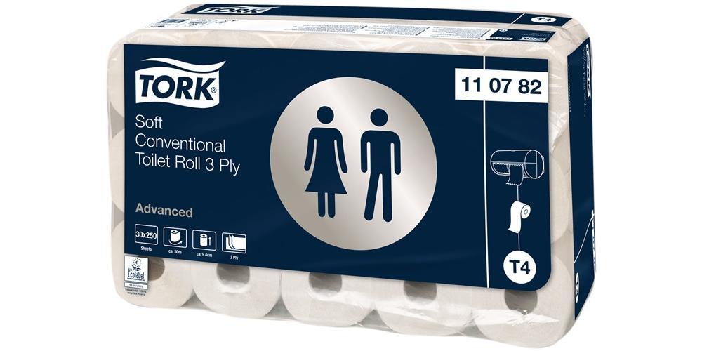 Туалетная бумага TORK усовершенствованная 110782 3-lagig для украшения 5290₽