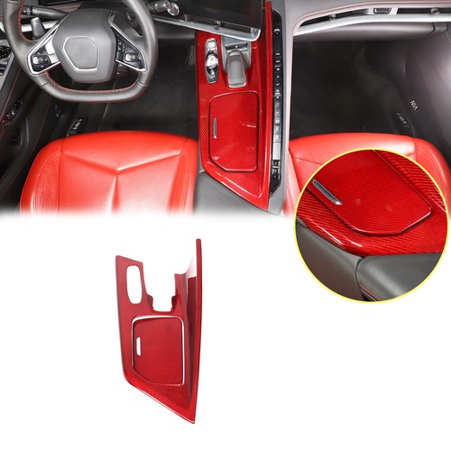 Red Real Carbon Fiber Full Interior Set Decor Cover Trim Kit for Corvette C8 20+ - Picture 312 of 444