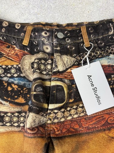 Acne Studios 2006M Sz S 46 Loose Fit Jeans Multi Belt Pants Mens Hype Y2k - Picture 6 of 15