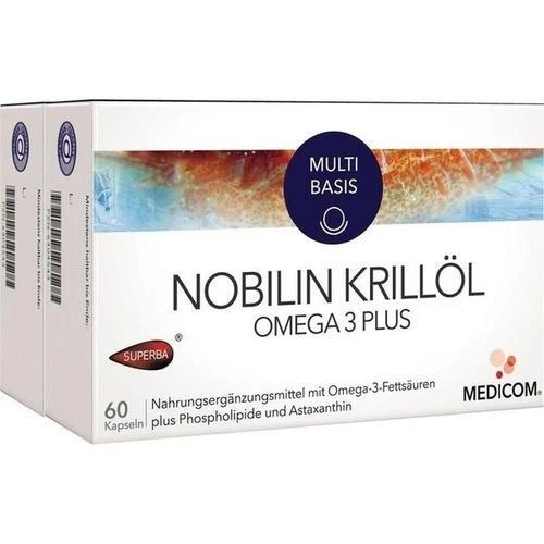 Aceite de krill NOBILIN Omega-3 Plus cápsulas 2X60 unidades - Imagen 1 de 1