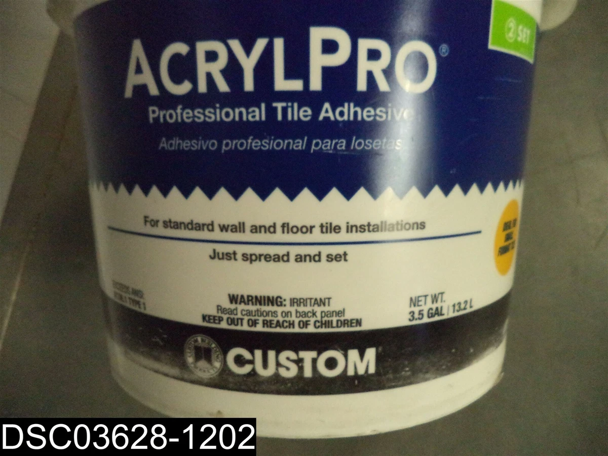 QTY 3.5 Gallon AcrylPro Professional Ceramic Tile Adhesive
