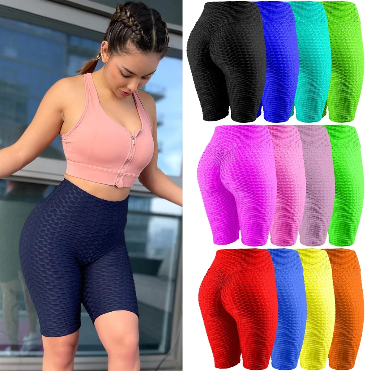 Legging Academia Feminina Cintura Alta Preta Azul e Verde - MandatoryMandatory