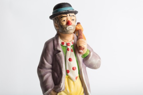 Flambro Emmett Kelly Jr. EKJ Clown Figurine Hobo with Bag - Picture 6 of 8