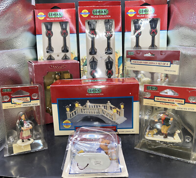 LEMAX Christmas Figures & Accessories Plus Hallmark American Girl Josefina