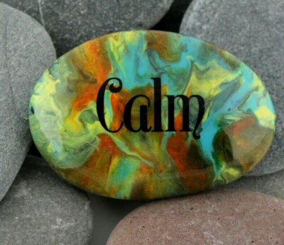 HAND PAINTED RIVER ROCK INSPIRATIONAL WORDS