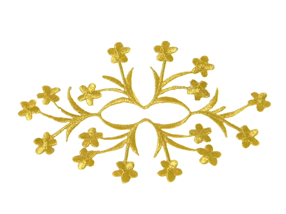 MARKENLOS 1 x Lurex Gold Applicaciones Parche Medieval?Edad Media?ArtNr:13-1G