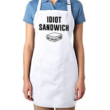Funny Sandwich Apron Full-Length Funny meme Food Idiot sandwich Master chef gift