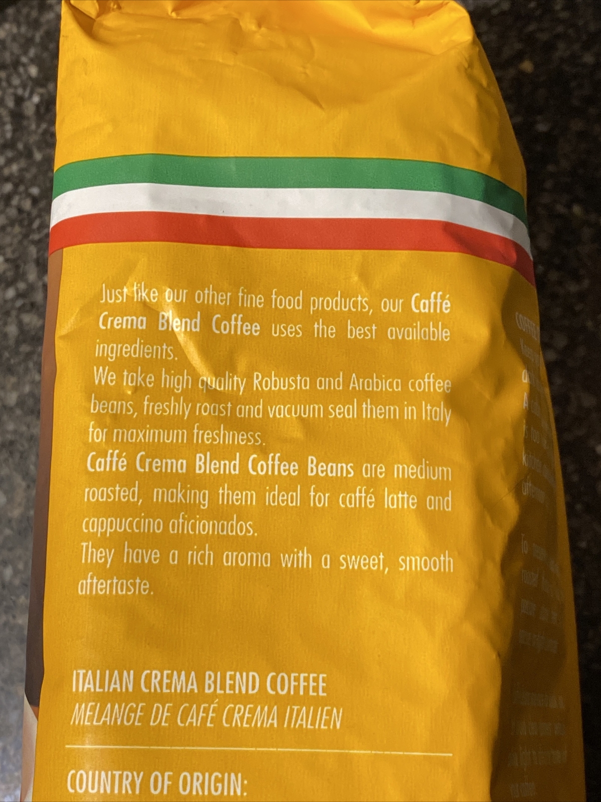 Siena Arte Crema Blend Coffee Whole Roasted Beans 2.2 Lb. (1 Kg) eBay