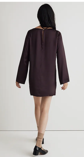 Madewell $98 Shift Mini Dress in Chocolate Raisin Size XXS NO108 - Picture 2 of 9
