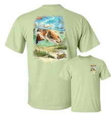 Red Devil Redfish Saltwater Deep Sea Fishing T-Shirt