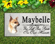 Customized Chihuahua Memorial Stone Dog Garden Grave Outdoor Marker