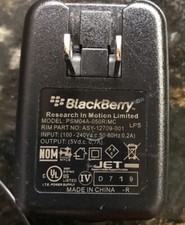 BlackBerry 6-Foot 0.5A Mini-USB Wall Charger/Adapter - Black PSM05R-050CHW 