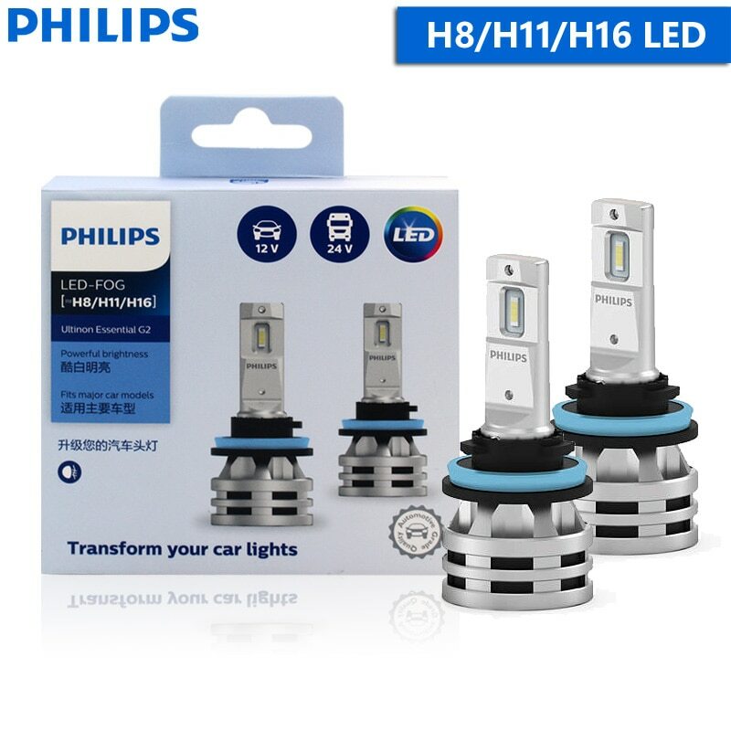 Philips Ultinon Essential G2 H8 H11 H16 LED Headlights Car Fog