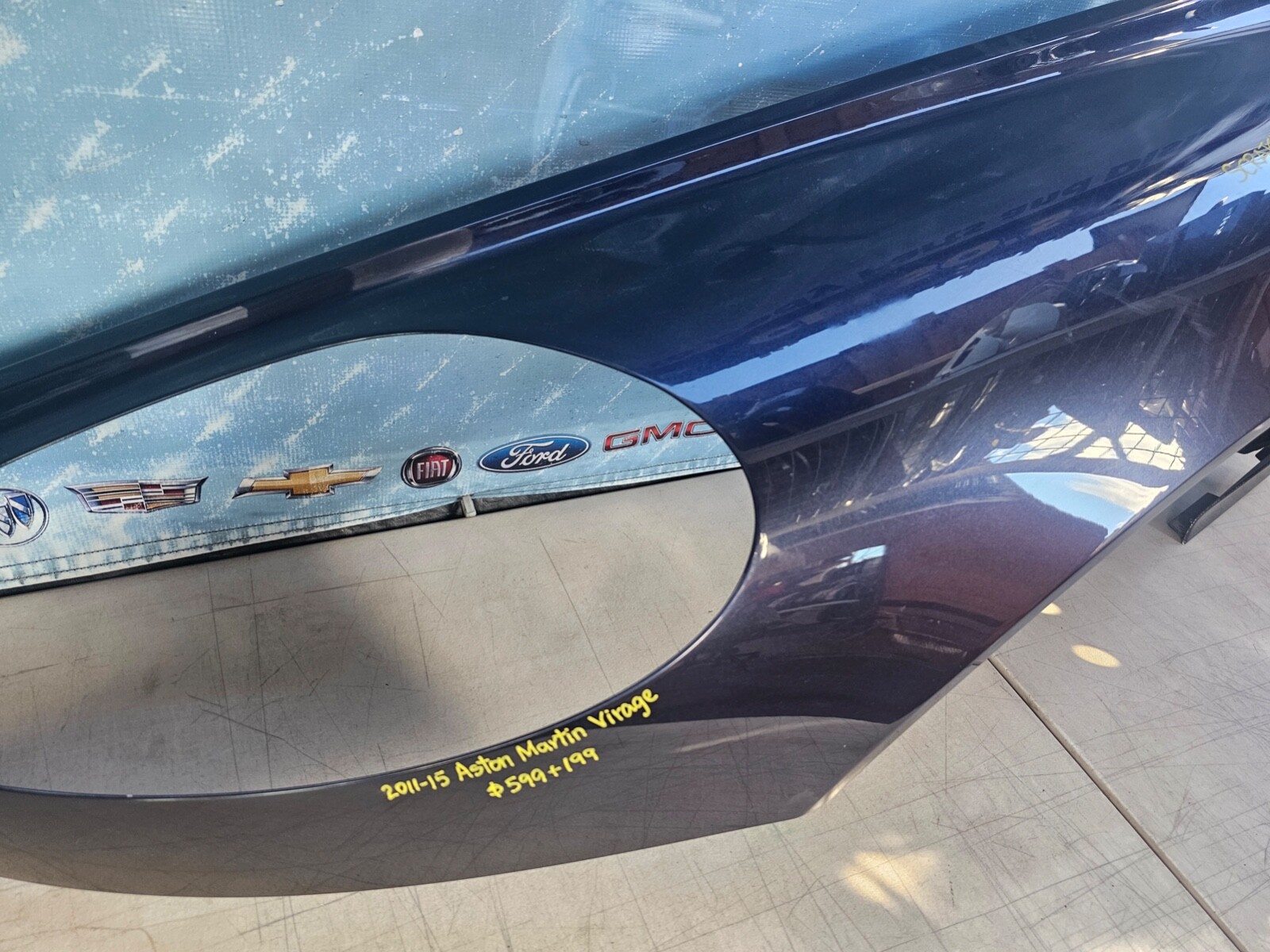 2011 2012 2013 2014 2015 ASTON MARTIN VIRAGE DRIVER SIDE FENDER OEM USED