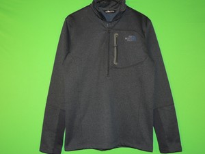 The-North-Face-Mens-Size-S-Small-Blue-Half-Zip-Long-Sleeve-Sweatshirt