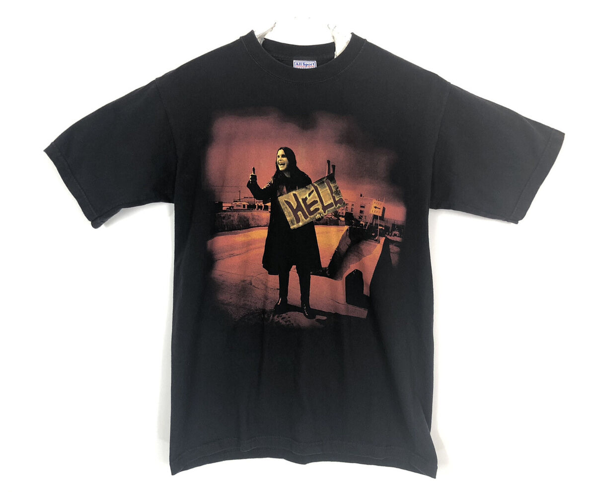 Vintage 1997 Ozzy Osbourne Hell Double Sided T-Shirt Size Vintage 1997 Ozzy Osbourne Hell Double Sided T-Shirt Size