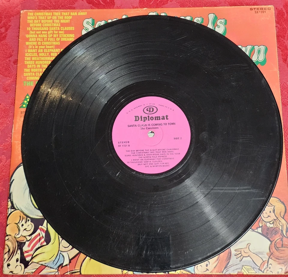 Santa Claus is coming to town diplomat Ships N 24h- Vintage Vinyl 1973 Christmas - Imagem 4 de 4