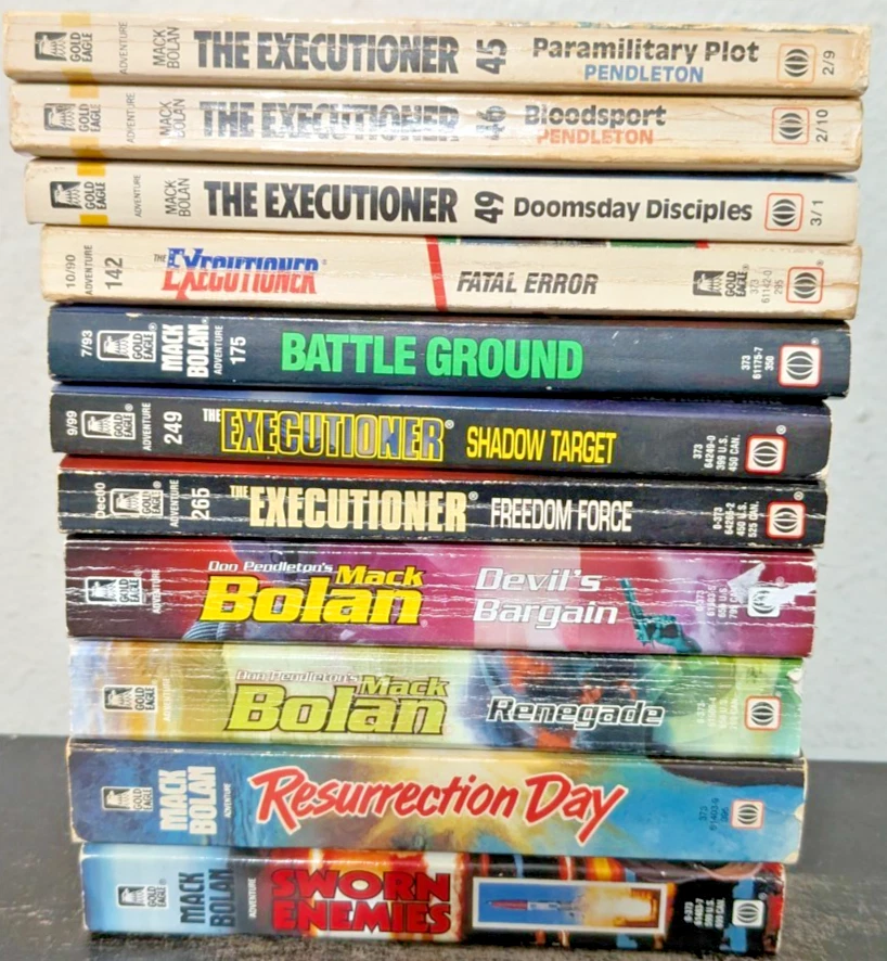 11 Book Lot The Executioner / Don Pendleton / Mack Bolan Paperback Gold Eagle Foto 2 de 3
