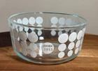 Pyrex White Polka Dot 1 qt. Glass Bowl