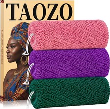 African Net Sponge Authentic African Exfoliating Net Sponge with Knots African