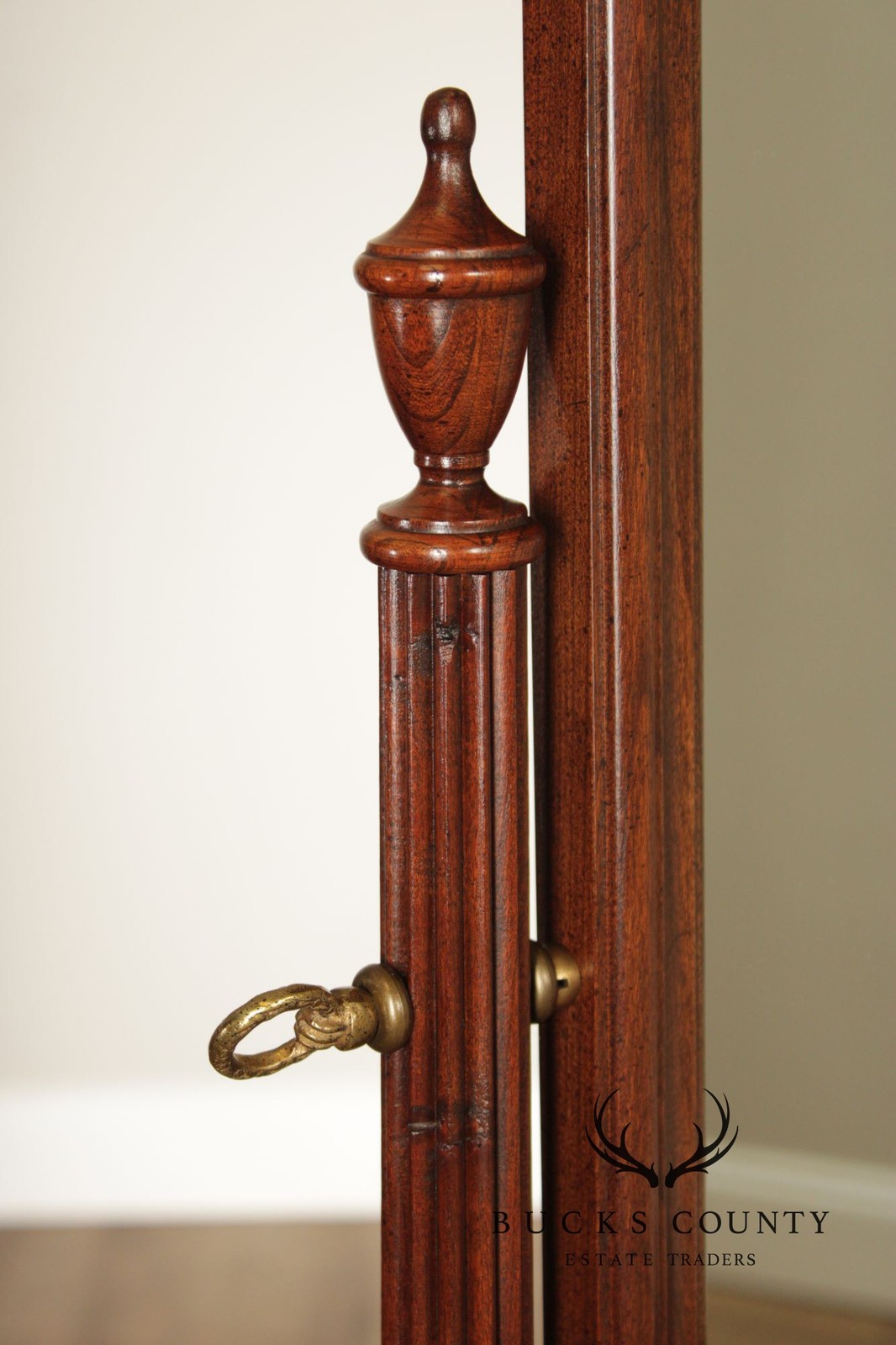 Ethan Allen Georgian Court Cherry Cheval Mirror