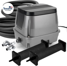 All-In-1 Koi Pond Aeration Kit Pond Air Pump with Self-Sinking Airline Rubber Ai