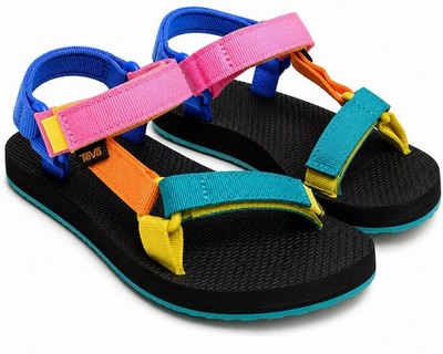 Teva Kids Original Universal Multi-Color Sport Sandals Size 4 1116656C