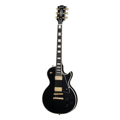 Epiphone Les Paul Custom Ebony - Single Cut E-Gitarre