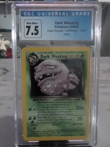 Dark Weezing (Unlimited) graded CGC 7.5 for sale on eBay