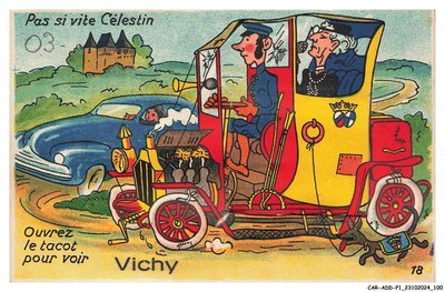 CAR-ADDP1-0051-03 - Nicht Si Vite Celestine - Öffne Le Tacot für Voir Vichy