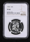 1959 Half Dollars Franklin NGC PF-68