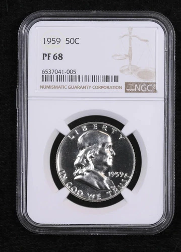 1959 Half Dollars Franklin NGC PF-68