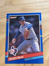 1991 Donruss - Nolan Ryan #89 Right Border Has White Stripes Texas Rangers