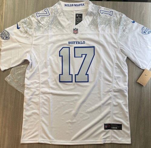 Nike Buffalo Bills Josh Allen #17 NFL Football Jersey White XL