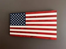 Old Glory, Rustic American Wood Flag, Distressed Flag, Patriotic, American Flag,